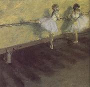 Edgar Degas ballerina being practising painting